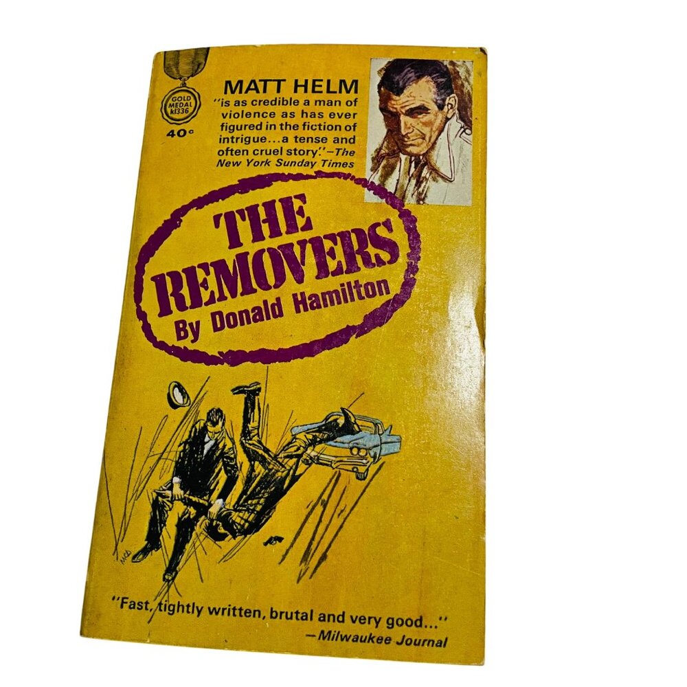 The Removers By Donald Hamilton Paperback 1961 Fawcett World Library Second Prin